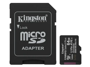 Kingston Memorije kartice KINGSTON SDCS3/64GB/microSDXC/64GB/Class10 U1/80MB/s-10MB/s+adapter